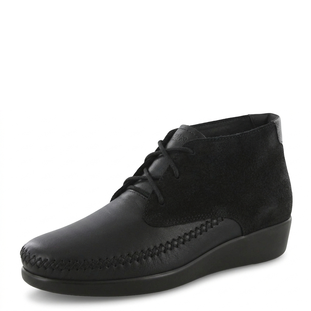 NEW SAS women's kich lace up ankle boots in licorice
